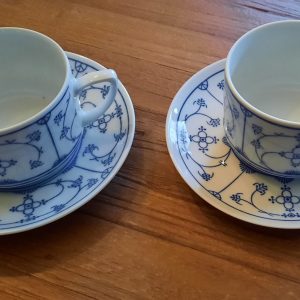 Jager blau Saks kop en schotel
