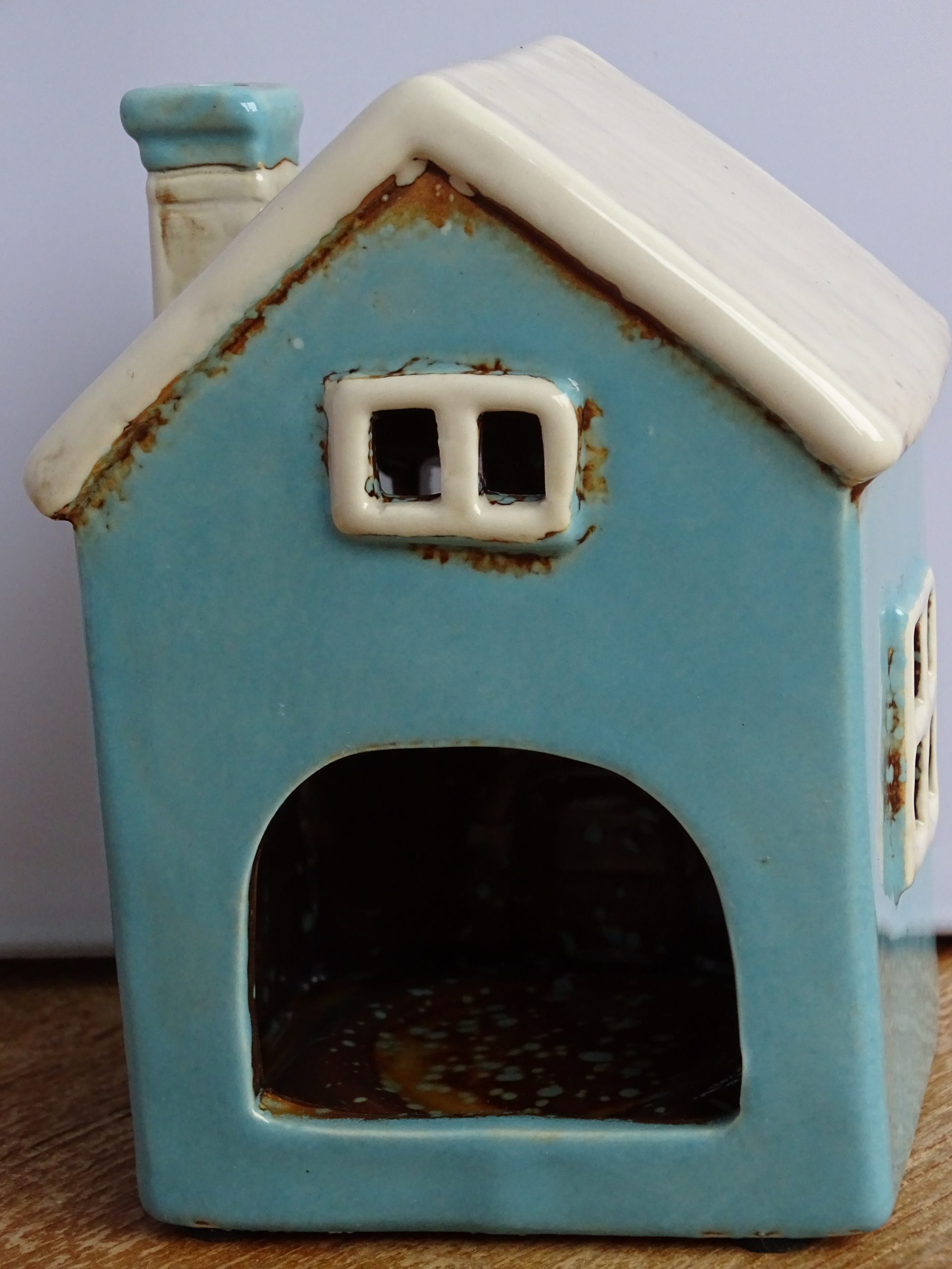 Aqua hartvormig mini huisje - Afbeelding 4
