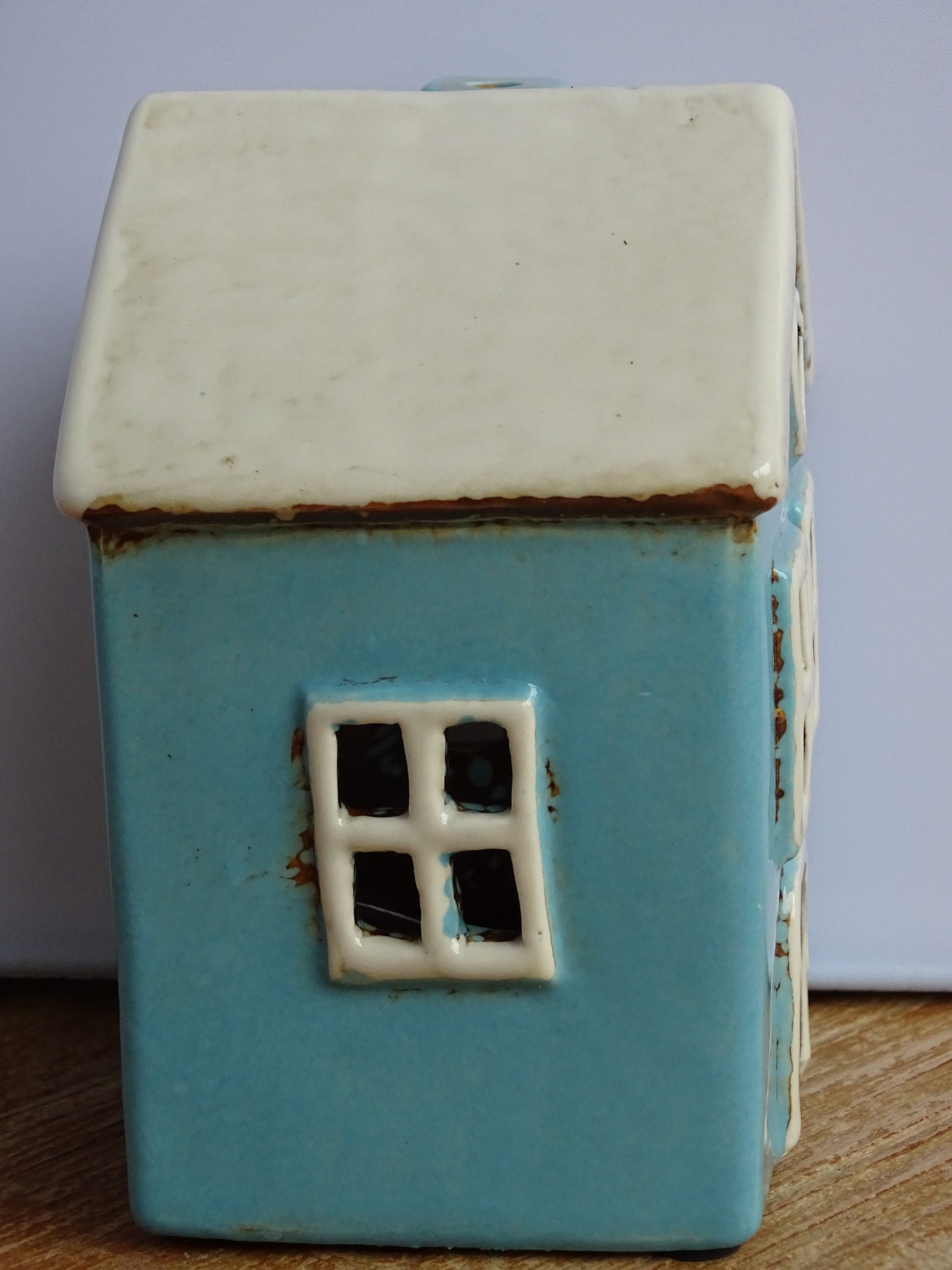Aqua hartvormig mini huisje - Afbeelding 2